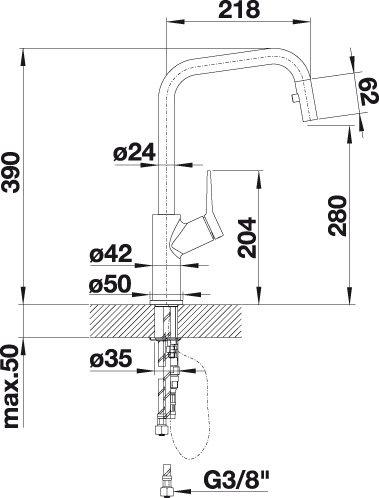 BLANCO JURENA-S krom BLANCO JURENA-S krom